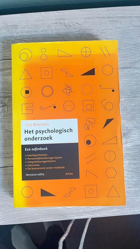 Het psychologisch onderzoek oefenboek, Boeken, Psychologie, Zo goed als nieuw, Overige onderwerpen, Ophalen of Verzenden