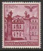 Generalgouvernement 1940 51 Paleis 1Zl, Ongebruikt, Postzegels en Munten, Postzegels | Europa | Duitsland, Ophalen of Verzenden