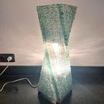 Vintage zeldzaam,  hoge twistvorm glassculptuur lamp, 60's., Ophalen of Verzenden, Glas, Minder dan 50 cm