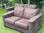 Bruine banken (2x) - Beschadigd, maar comfortabel!, Ophalen, Gebruikt, 150 tot 200 cm, 75 tot 100 cm