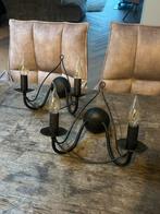 Vintage wandlampen 2 stuks, Ophalen of Verzenden, Zo goed als nieuw, Metaal