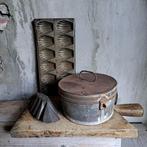 Mooie oude brocante poffert bakvorm ø 22cm h. 12cm *Etage3*, Gebruikt, ., Ophalen of Verzenden, .