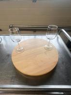 Draai plateau hout 33 cm., Huis en Inrichting, Ophalen of Verzenden, Zo goed als nieuw, Rechthoekig, Hout