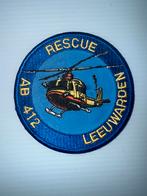 Rescue Leeuwarden AB 412 Embleem, Ophalen of Verzenden, Luchtmacht, Nederland, Embleem of Badge