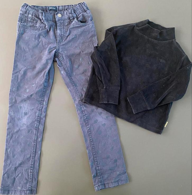 Seven broek maat 128 & Vingino trui maat 110, Kinderen en Baby's, Kinderkleding | Kinder-kledingpakketten, Gebruikt, Maat 128