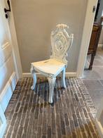 Brocante landelijk stoeltje stoel hout wit Rm kasteel stoel, Antiek en Kunst, Antiek | Meubels | Stoelen en Banken, Ophalen of Verzenden