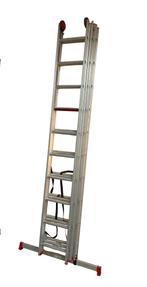 Aldrex 3 delige ladder, Doe-het-zelf en Verbouw, Ladders en Trappen, Ophalen, Zo goed als nieuw, 4 meter of meer