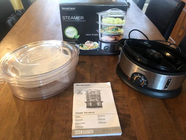 SilverCrest Stoomkoker – ideaal voor gezond koken!, Huis en Inrichting, Keuken | Keukenbenodigdheden, Zo goed als nieuw, Ophalen of Verzenden