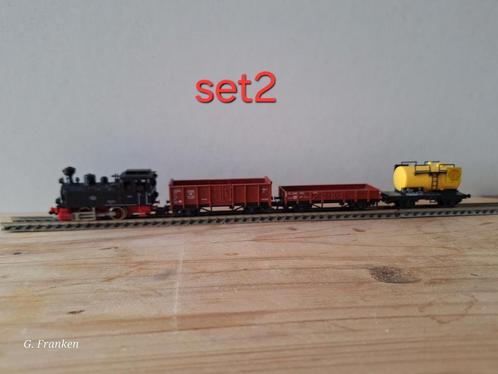 Fleischmann Piccolo Treinset Set 2, Hobby en Vrije tijd, Modeltreinen | H0, Gebruikt, Treinset, Gelijkstroom, Fleischmann, Analoog