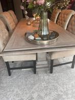 Maison Sucre Eettafel met Stoelen, Ophalen of Verzenden, Zo goed als nieuw, 6 tot 8 stoelen