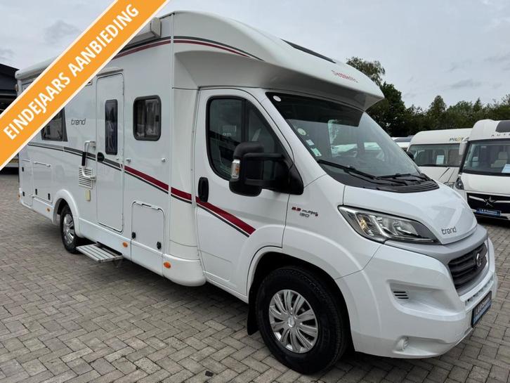 Dethleffs Trend T7017 Enkele Bedden Hefbed 46000 km Euro 6, Caravans en Kamperen, Campers, Bedrijf, tot en met 4, Half-integraal