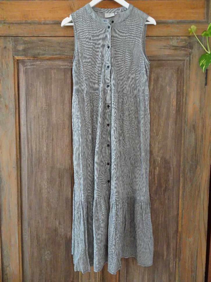 Boho dress maxi zomer jurk van KAFFE maat 36, Kleding | Dames, Jurken, Zo goed als nieuw, Maat 36 (S), Zwart, Onder de knie, Ophalen of Verzenden