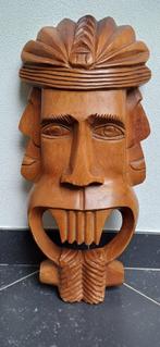 Groot oud houten masker, Antiek en Kunst, Kunst | Beelden en Houtsnijwerken, Ophalen of Verzenden
