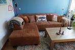 Firenze corner couch cognac, Huis en Inrichting, Gebruikt, 75 tot 100 cm, 200 tot 250 cm, Vierpersoons of meer