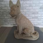 Stenen Mechelse Herder hond 65 cm, Tuin en Terras, Tuinbeelden, Ophalen, Zo goed als nieuw, Steen, Dierenbeeld