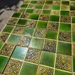 Set van 31 art nouveau tegels, viervlaks 15x15cm, Ophalen