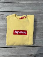 Supreme box logo crewneck “Pale yellow”, Kleding | Heren, Truien en Vesten, Geel, Nieuw, Ophalen of Verzenden, Maat 46 (S) of kleiner