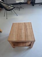 Teak houten salontafel 50x50, Huis en Inrichting, Tafels | Salontafels, 50 tot 100 cm, Minder dan 50 cm, Zo goed als nieuw, Ophalen