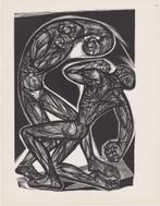 10 houtsneden/houtgravures van Lou Strik incl verzkosten, Antiek en Kunst, Kunst | Etsen en Gravures, Ophalen of Verzenden