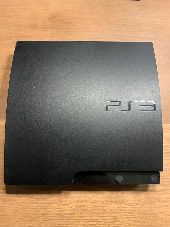 PS3 Slim met Racestuur, 9 Controllers & Spellen, Spelcomputers en Games, Spelcomputers | Sony PlayStation 3, Gebruikt, Phat, 80 GB