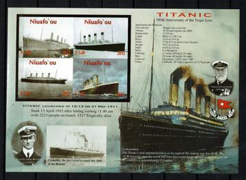 niuafo'ou 2012 pf blok titanic scheepvaart boten beschikbaar voor biedingen