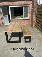 Steigerhout Tuintafel Tafel picknicktafel Korte Levertijd, Ophalen of Verzenden, Hout