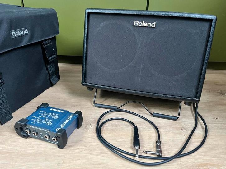 Roland AC-60 akoestische versterker – set met tas en DI-box, Muziek en Instrumenten, Versterkers | Bas en Gitaar, Zo goed als nieuw