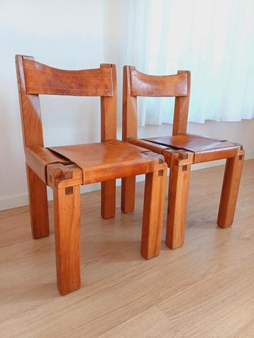 Pierre Chapo vintage stoelen beschikbaar voor biedingen