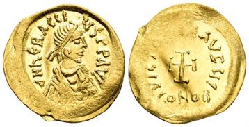 Heraclius. 610-641. AV Tremissis (1.49g, 15mm). Constantinop beschikbaar voor biedingen