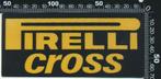 Sticker: Pirelli - Cross, Verzamelen, Stickers, Ophalen of Verzenden, Zo goed als nieuw, Auto of Motor