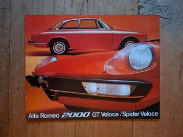 Alfa Romeo 2000 GT Veloce / Spider Veloce MISPRINT beschikbaar voor biedingen