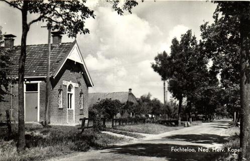 Fochteloo, Ned. Herv. Kapel - ongelopen, Verzamelen, Ansichtkaarten | Nederland, Ongelopen, Utrecht, 1940 tot 1960, Ophalen of Verzenden