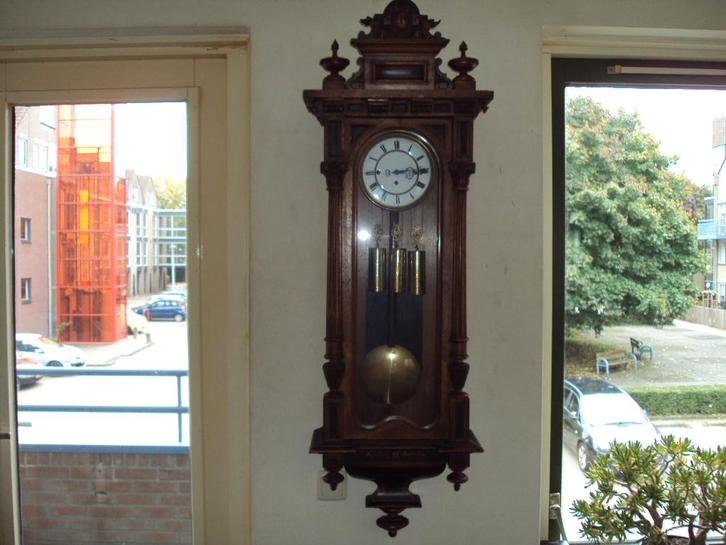 Weense snaarregulateur met 3 gewichten, Antiek en Kunst, Antiek | Klokken, Ophalen