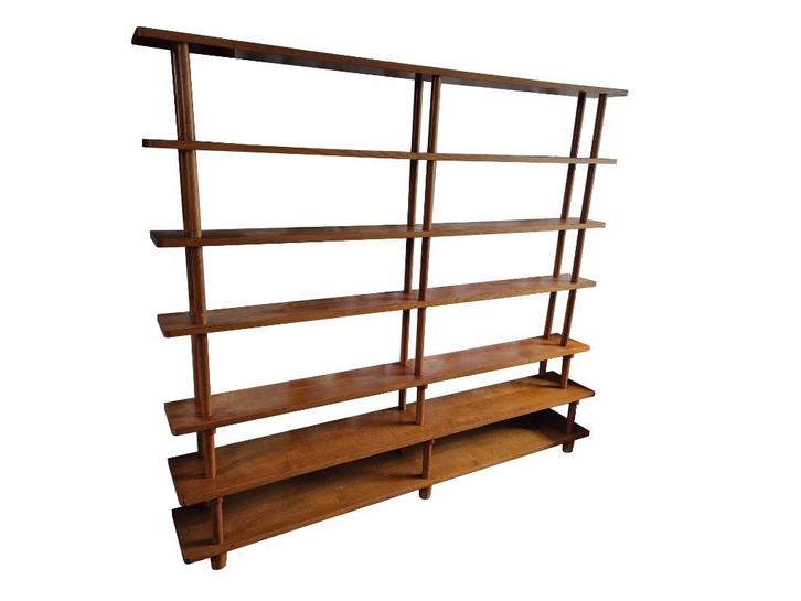 Schitternde vintage massieve stokkenkast lutjens de boer, Huis en Inrichting, Kasten | Boekenkasten, Gebruikt, 200 cm of meer