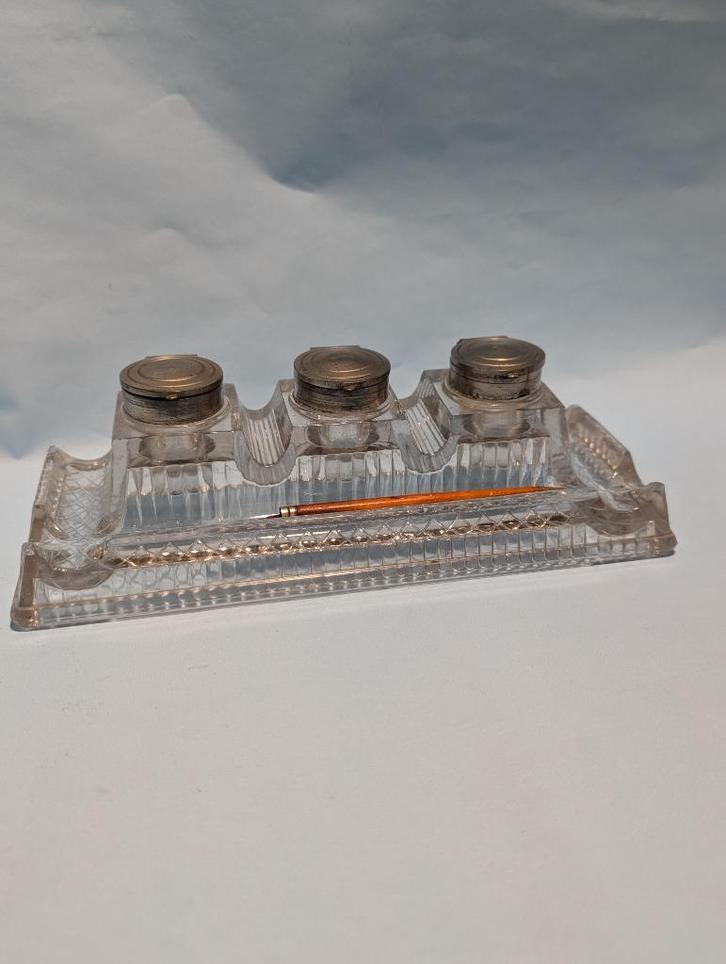 Antieke set inktpotten - Black Friday Deal, Antiek en Kunst, Antiek | Vazen, Ophalen of Verzenden