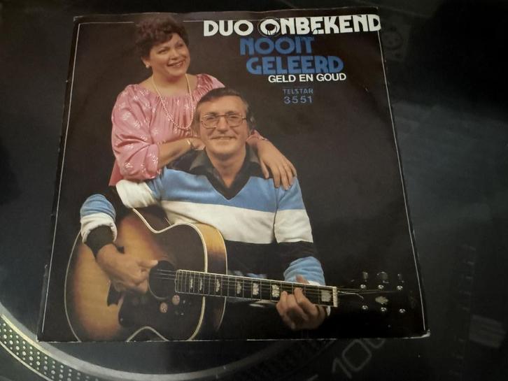 Duo Onbekend - Nooit geleerd/Geld en Goud - piraten topper, Cd's en Dvd's, Vinyl | Nederlandstalig, Gebruikt, Levenslied of Smartlap