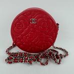 Chanel ronde camelia crossbody tas authentiek, Ophalen of Verzenden, Zwart, Leer