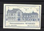 2640 Woerden STATIONSRESTAURATIE, Verzamelen, Suikerzakjes, Ophalen of Verzenden, Nederland