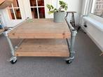 salontafels steigerhout met tv meubel, Ophalen, 50 tot 100 cm, 50 tot 100 cm, Zo goed als nieuw