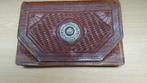 Vintage Lederen Marokkaanse enveloppe tas, Sieraden, Tassen en Uiterlijk, Ophalen of Verzenden, Gebruikt, Bruin, Handtas