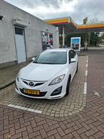 Mazda 6 2.0 Sportbreak 2012 Wit, Auto's, Mazda, Voorwielaandrijving, Euro 5, 74 €/maand, Zwart
