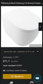Nieuw - Villeroy & Boch Subway 3.0 toilet, Doe-het-zelf en Verbouw, Sanitair, Ophalen, Nieuw, Steen, Toilet