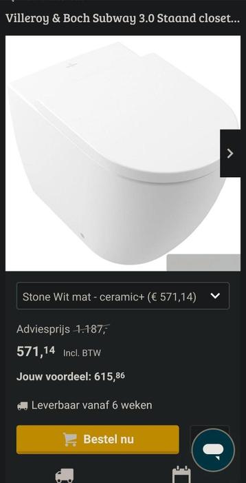 Nieuw - Villeroy & Boch Subway 3.0 toilet beschikbaar voor biedingen