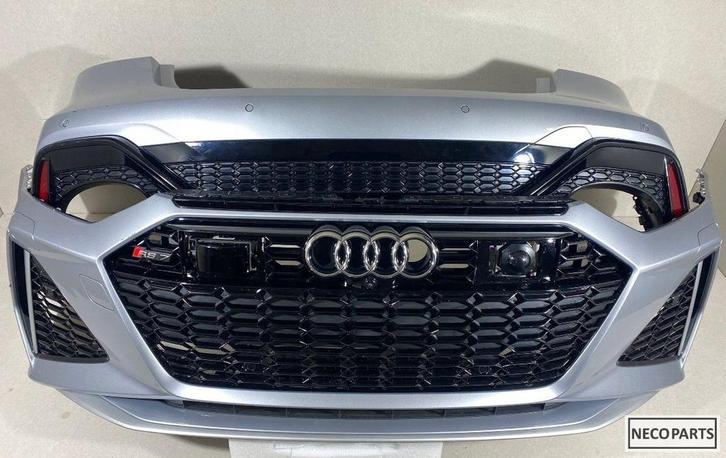 AUDI RS7 4K8 RS 7 GRILL VOORBUMPER COMPLEET LEVERBAAR, Auto-onderdelen, Carrosserie en Plaatwerk, Spatbord, Audi, Gebruikt, Ophalen of Verzenden