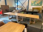 Vergadertafel Gispen, eiken hout, 400 x 100 cm., Ophalen, Gebruikt