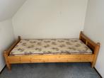 Houten Eenpersoonsbed, Ophalen, Gebruikt, 90 cm, Eenpersoons
