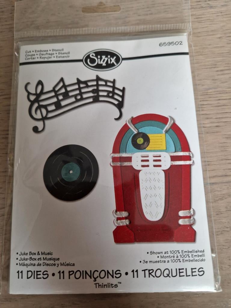 Sizzix Snijmal Juke Box 659502 - Nieuw in Verpakking, Hobby en Vrije tijd, Scrapbooking, Ophalen of Verzenden, Nieuw, Frame of Mal