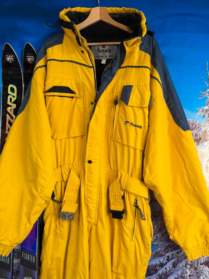 Vintage Fout Skipak van Fusalp maat 54 / L, Kleding | Heren, Wintersportkleding, Zo goed als nieuw, Pak, Maat 52/54 (L), Ophalen of Verzenden