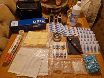 Complete Tattoo Set + Armsteun - Zo Goed Als Nieuw beschikbaar voor biedingen