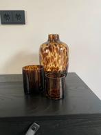 Cheetah set, Ophalen of Verzenden, Zo goed als nieuw, Glas, Minder dan 50 cm